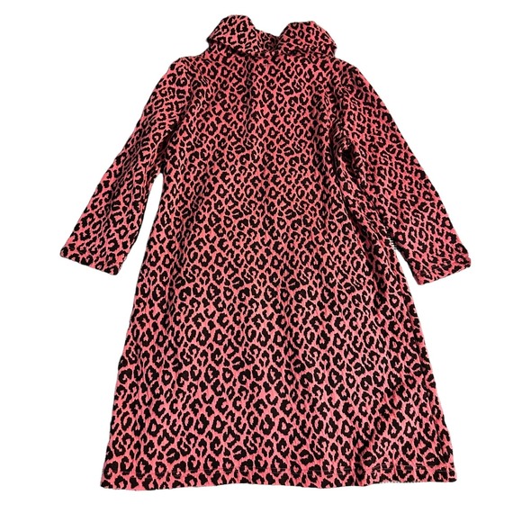 tyler Böe Cowl Neck Leopard Print Kim Dress | Pink & Black | Size Small - Picture 4 of 4